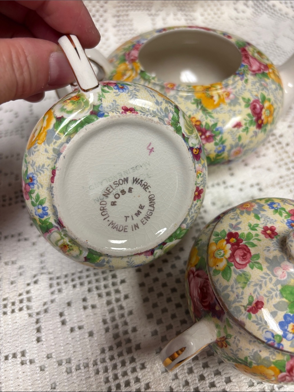 Lord Nelson Rose Time Stacking tea set Made in England - Picture 8 of 13
